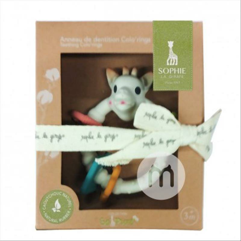 Vulli Sophie Bayi Prancis mengunyah mainan cincin gusi gigi di luar negeri