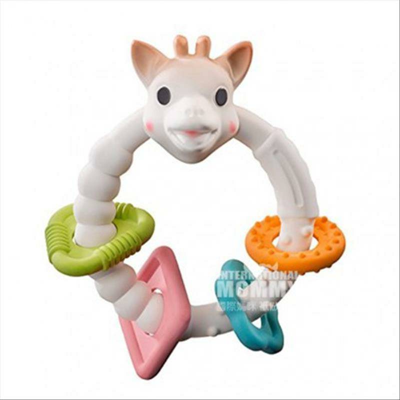 Vulli Sophie Bayi Prancis mengunyah mainan cincin gusi gigi di luar negeri