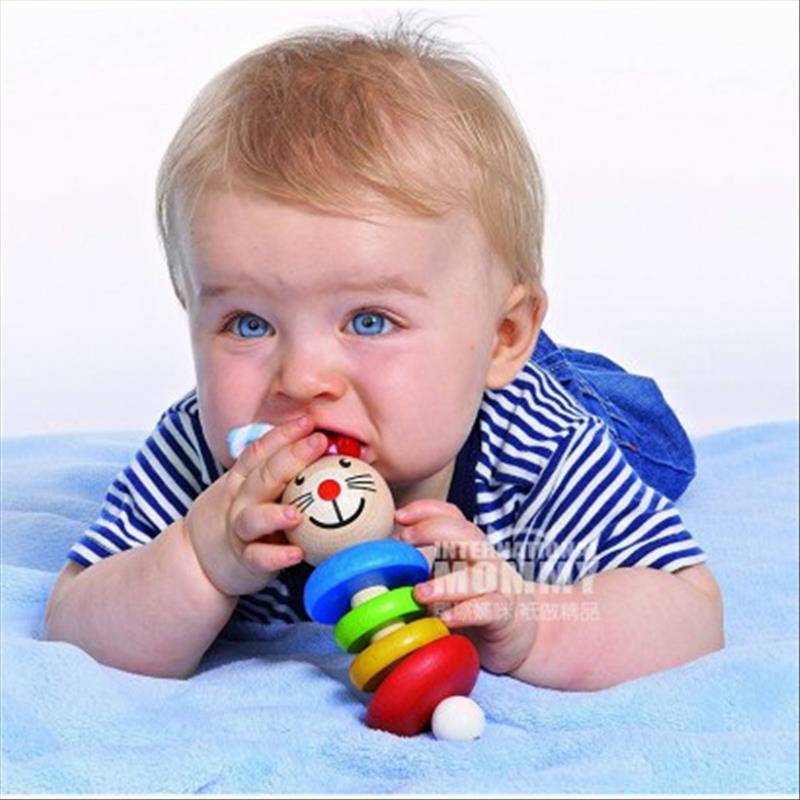 Eichhorn Jerman bayi kelinci kayu ferrule mainan versi luar negeri