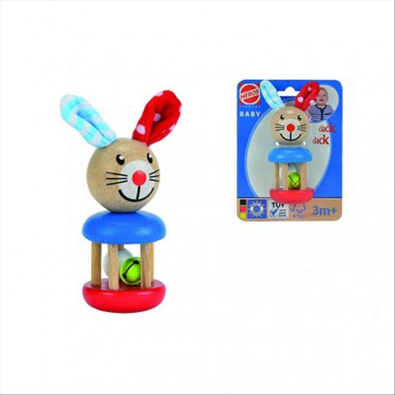 Eichhorn German Baby Wooden Bunny Handbell Versi Luar Negeri