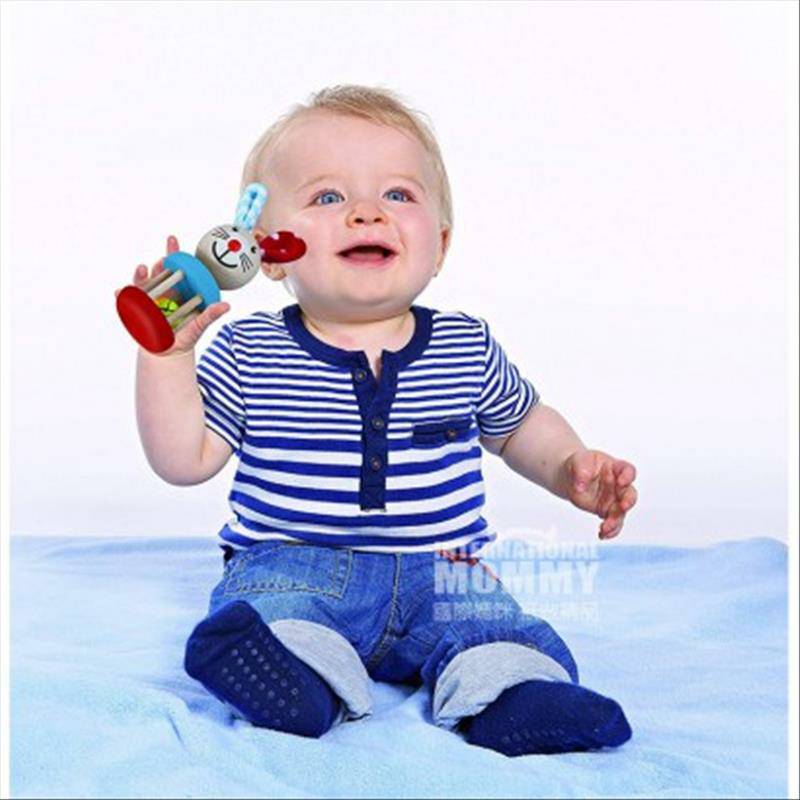 Eichhorn German Baby Wooden Bunny Handbell Versi Luar Negeri