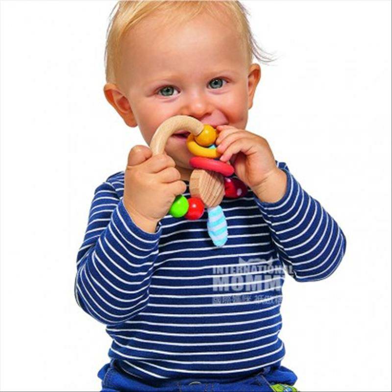 Eichhorn Jerman bayi kayu kelinci cincin tangan molar versi luar negeri