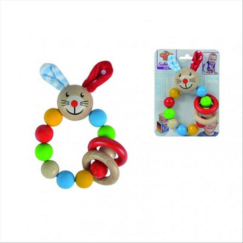 Eichhorn Jerman bayi cincin tangan kelinci kayu manik-manik versi luar negeri