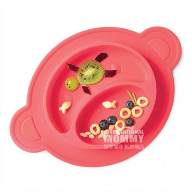 Nuby American silicone terintegrasi plat tray 6 bulan atau lebih Versi Luar Negeri