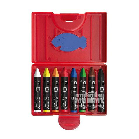 Pelikan Jerman anti-pecah tahan air krayon 8 warna versi luar negeri