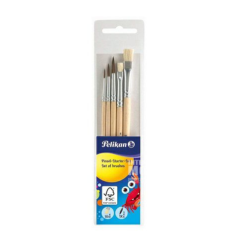 kuas lukis anak-anak Jerman Pelikan disetel versi luar negeri