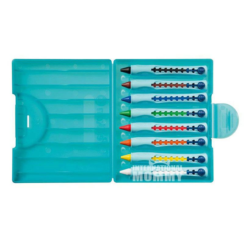 krayon wajah tersenyum anak-anak Jerman versi 8 warna di luar negeri