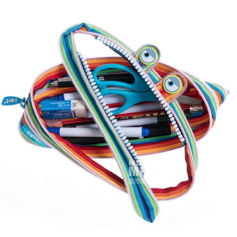 ZIPIT Israel ZIPIT ritsleting pensil model pelangi versi luar negeri