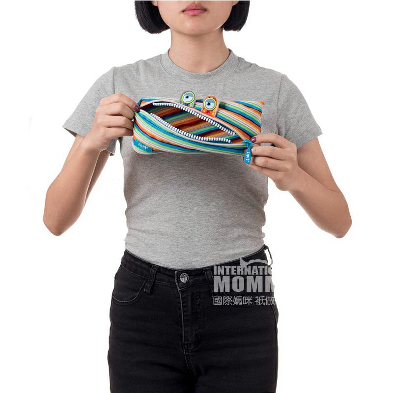 ZIPIT Israel ZIPIT ritsleting pensil model pelangi versi luar negeri