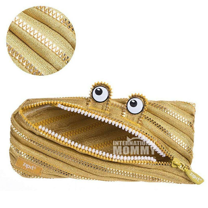 ZIPIT Israel ZIPIT ritsleting pensil emas mata besar versi luar negeri