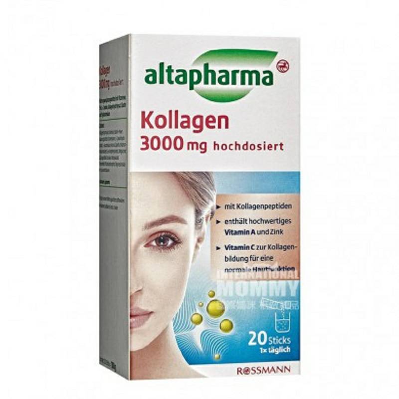 Altapharma Jerman Altapharma Kolagen Butiran 20 pcs Edisi Luar Negeri