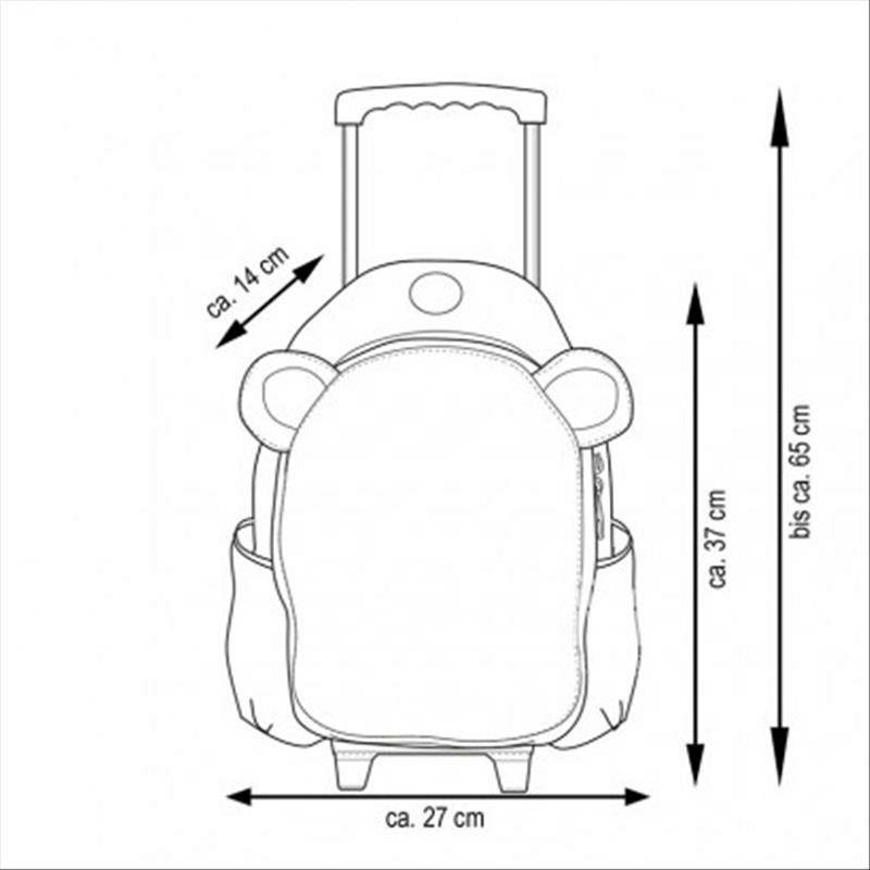 Okiedog Jerman Okiedog Owl Children Travel Trolley Box 86014 Edisi Luar Negeri