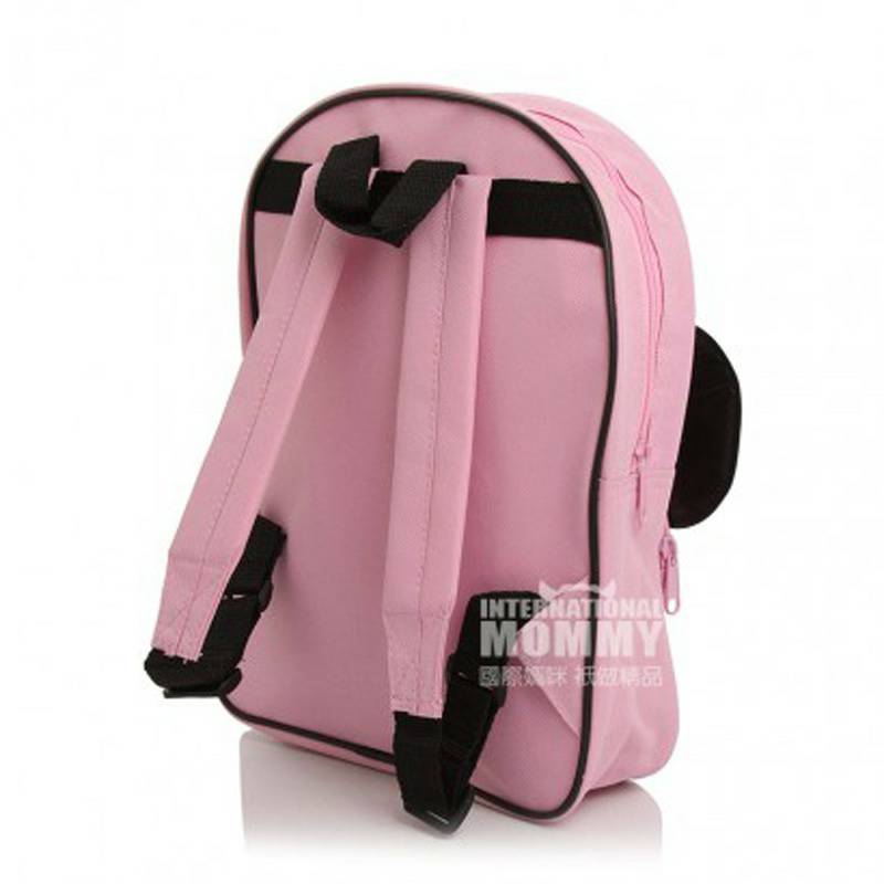 DISNEY Gadis Amerika Minnie Bow Backpack Pink Overseas Edition