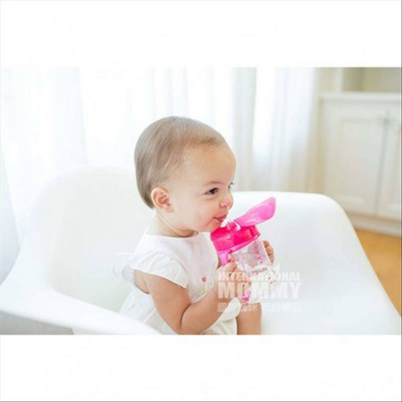 Dr Brown`s American Baby Leakproof Choke Straw Cup Pink 270ml Versi Luar Negeri