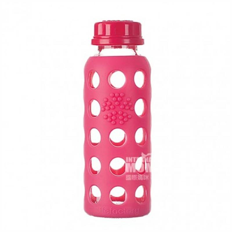Lifefactory American Lifefactory Silicone Case Anak-anak Piala Air Kaca 250ml Versi Luar Negeri