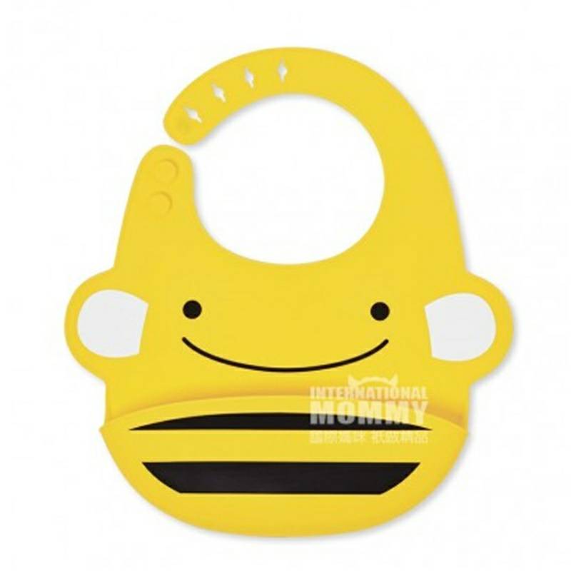 SKIP HOP American SKIP HOP Zoo seri kartun silikon tiga dimensi bib versi luar negeri