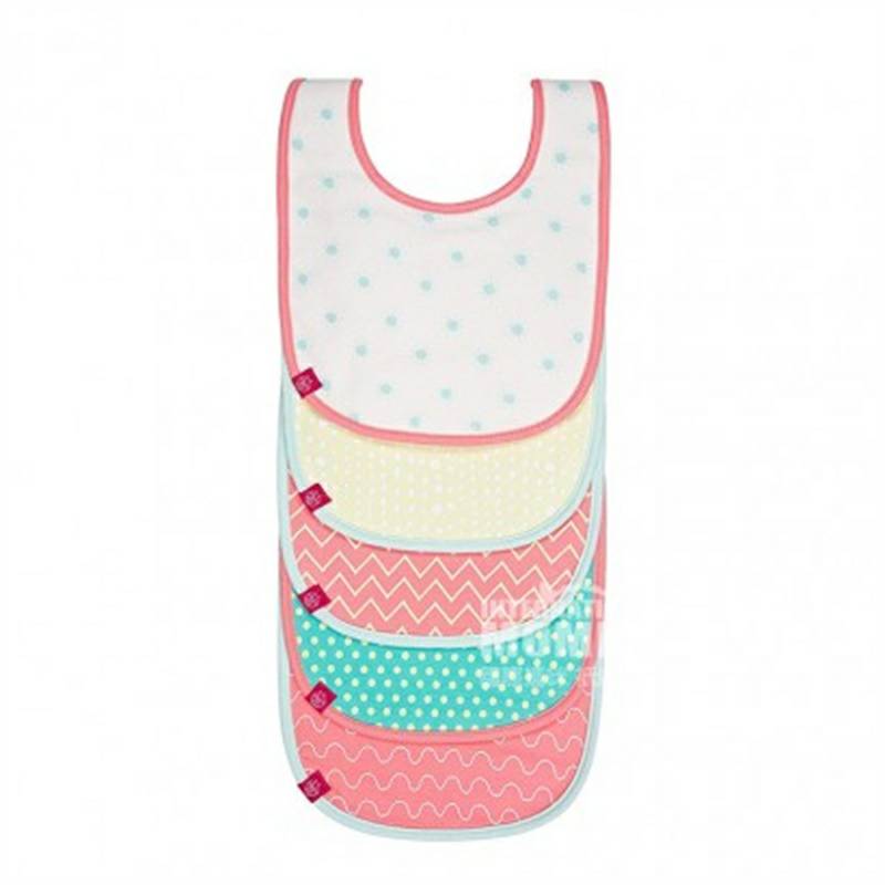 Lassig Jerman Lassig Baby Bib 5 Pack Girl Model Versi Luar Negeri