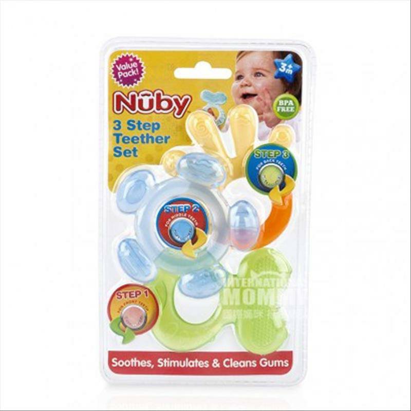 Nuby American Baby Teether Toy Mengatur Lebih dari 3 Bulan Versi Luar Negeri