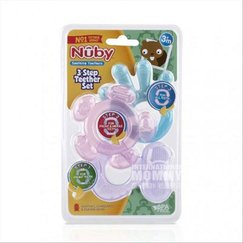 Nuby American Baby Teether Toy Mengatur Lebih dari 3 Bulan Versi Luar Negeri