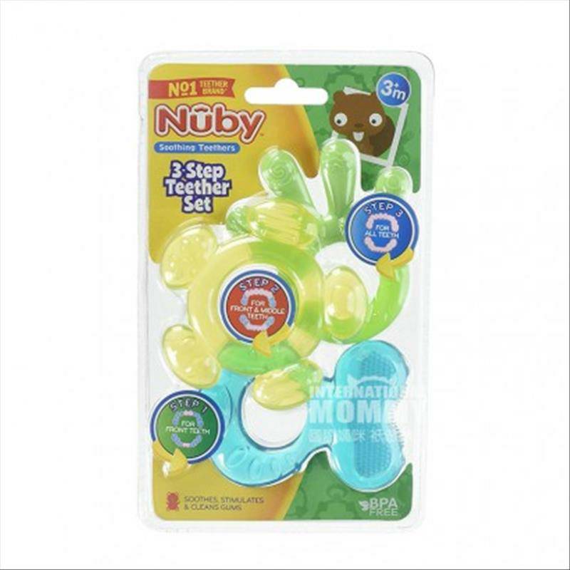 Nuby American Baby Teether Toy Mengatur Lebih dari 3 Bulan Versi Luar Negeri