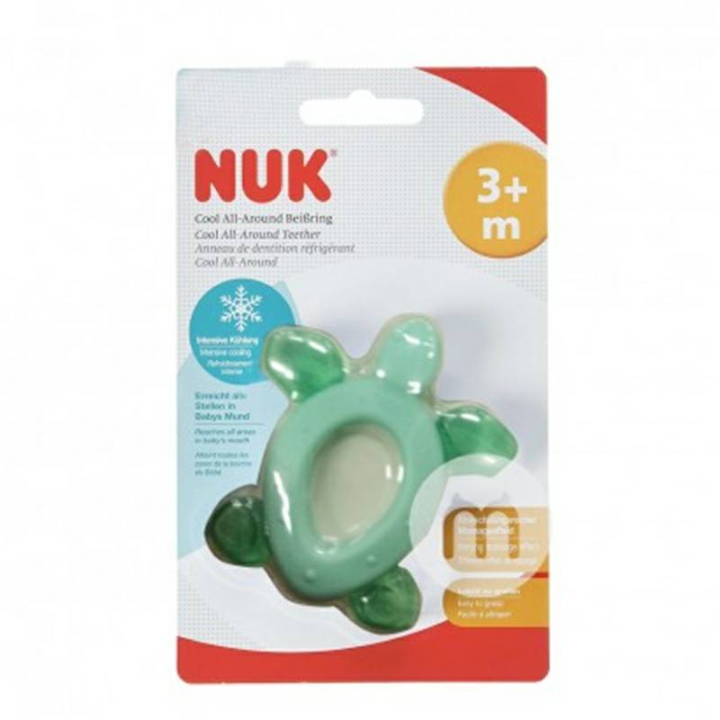 NUK Jerman NUK kura-kura kecil gel pendingin gigi pijat selama lebih dari 3 bulan Versi Luar Negeri
