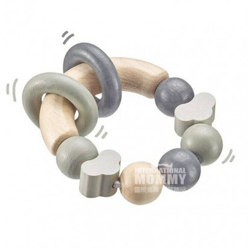 Selecta Jerman Selecta bayi cincin tangan manik-manik kayu mainan versi luar negeri