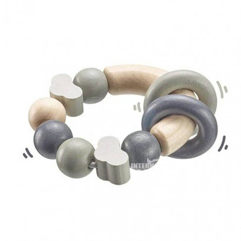 Selecta Jerman Selecta bayi cincin tangan manik-manik kayu mainan versi luar negeri