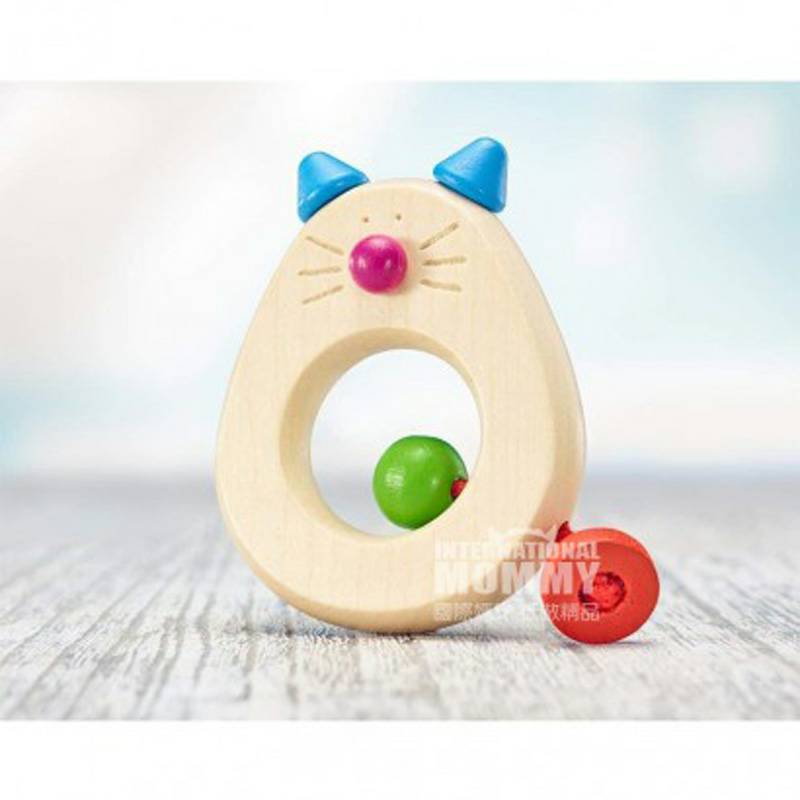 Selecta German Selecta Baby Wooden Kitten Molar Toy Overseas Version