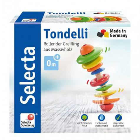 Selecta Jerman Selecta bayi mainan mainan kayu bergulir versi luar neg...