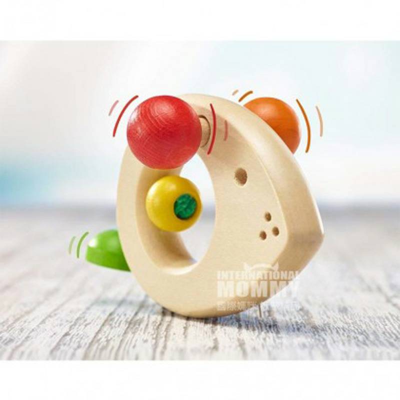 Selecta Jerman Selecta bayi tikus kayu tangan mencengkeram mainan versi luar negeri