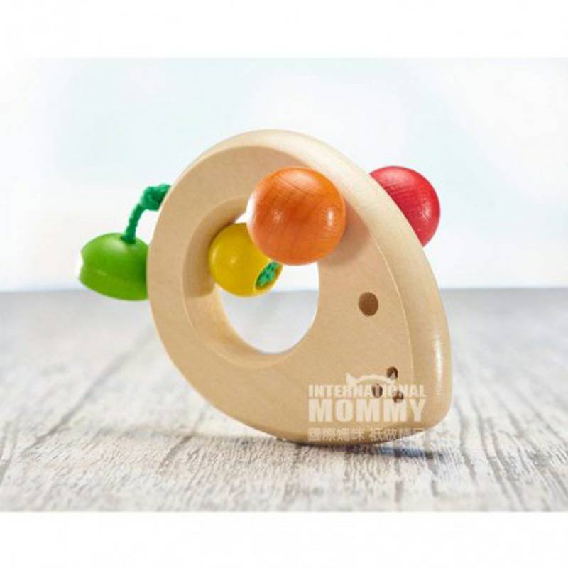 Selecta Jerman Selecta bayi tikus kayu tangan mencengkeram mainan versi luar negeri