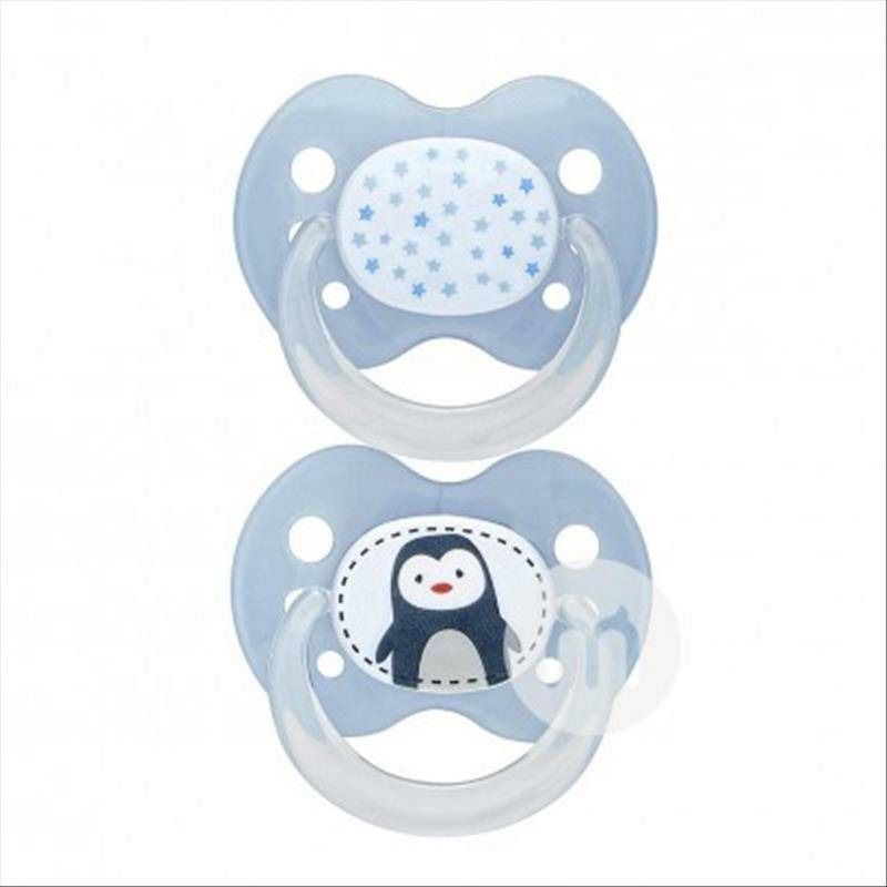 Babydream Jerman Babydream bintang hewan kecil silikon dot 0 bulan versi 2 paket luar negeri