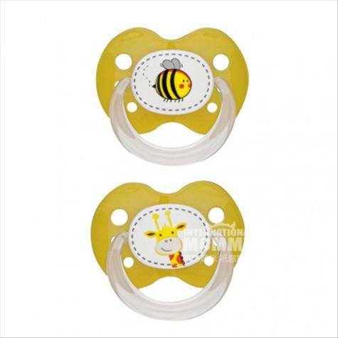 Babydream Jerman Babydream pola geometris hewan kecil silikon dot 18 b...