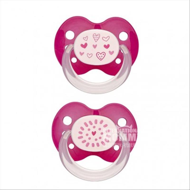 Babydream Jerman Babydream pola geometris hewan kecil silikon dot 18 bulan atau lebih 2 paket versi luar negeri