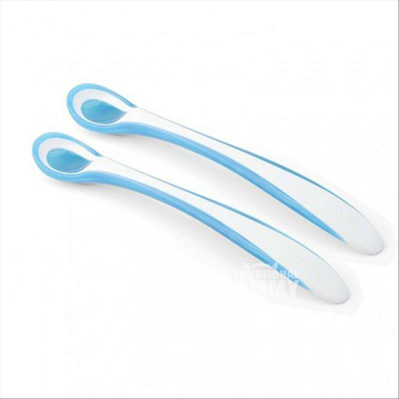 Nuvita Italia Nuvita bayi yang sensitif panas sendok hangat dua bungkus versi luar negeri