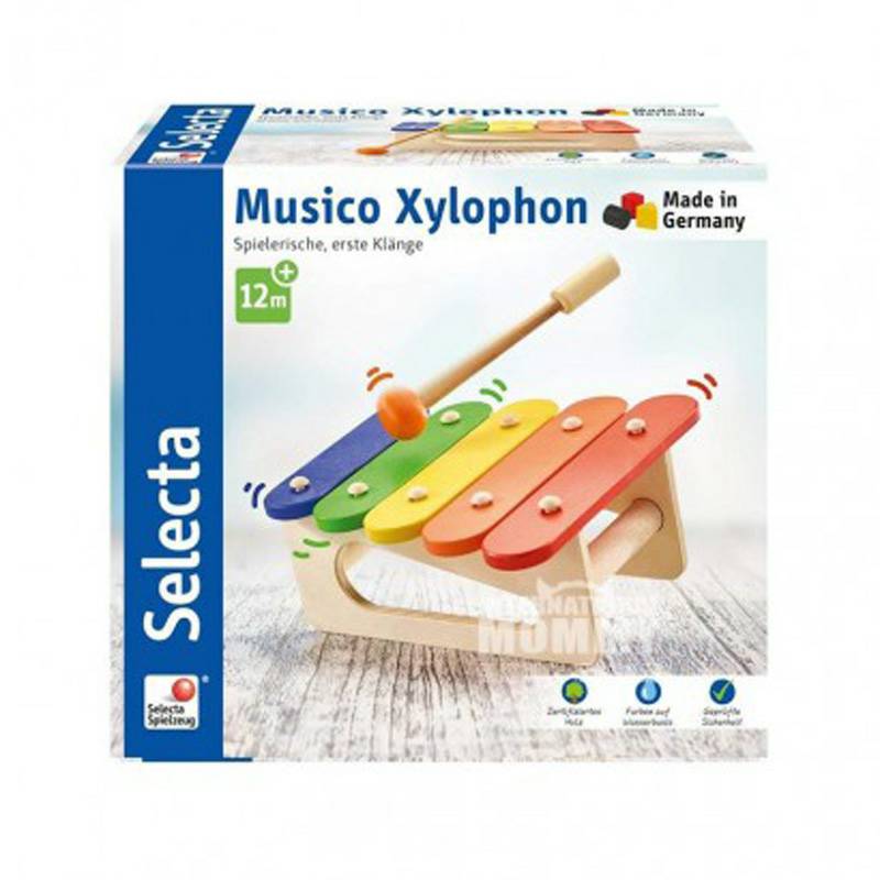 Selecta Jerman Selecta bayi mainan pendidikan awal gambang kayu versi luar negeri