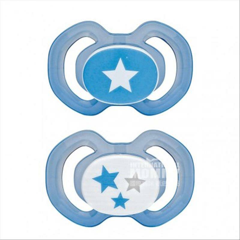 Babydream Germany Babydream pola geometris silikon dot 3 bulan atau lebih 2 paket versi luar negeri