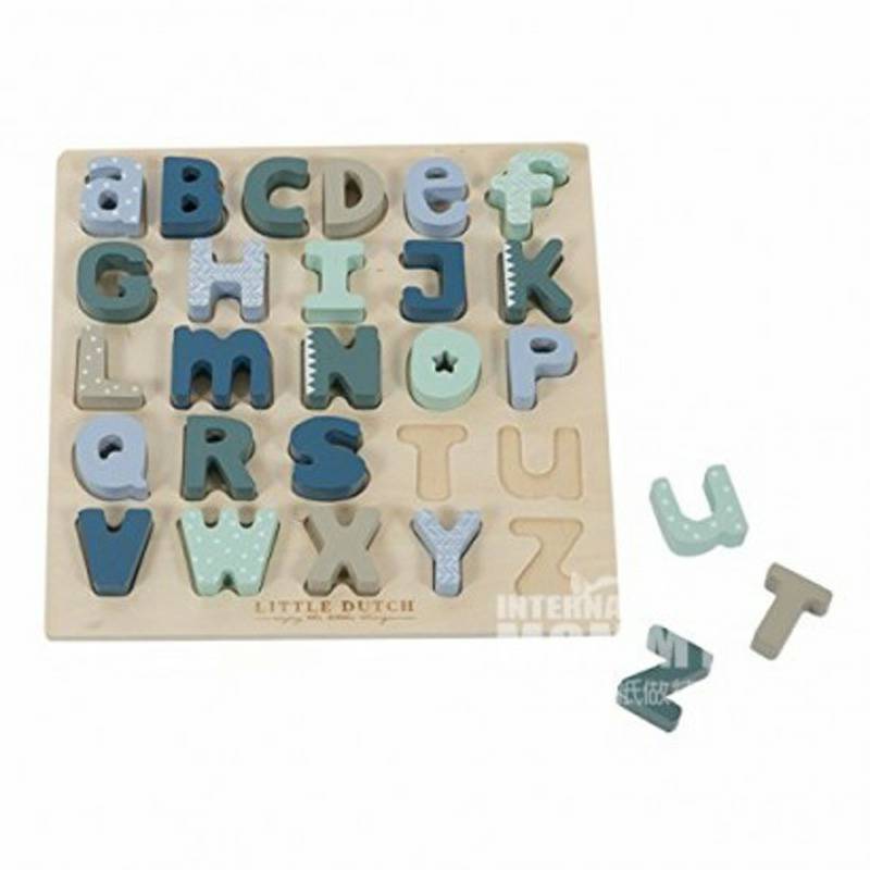 LITTLE DUTCH Jerman LITTLE DUTCH bayi puzzle alfabet kayu versi luar negeri