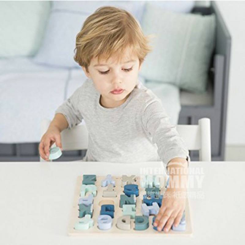 LITTLE DUTCH Jerman LITTLE DUTCH bayi puzzle alfabet kayu versi luar negeri