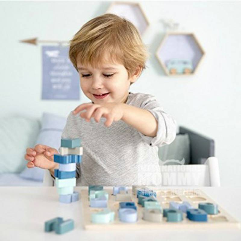 LITTLE DUTCH Jerman LITTLE DUTCH bayi puzzle alfabet kayu versi luar negeri
