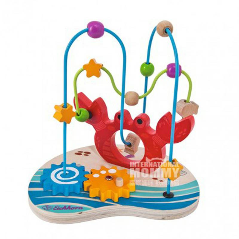 Eichhorn German Baby Crab Bead Toy Versi Luar Negeri