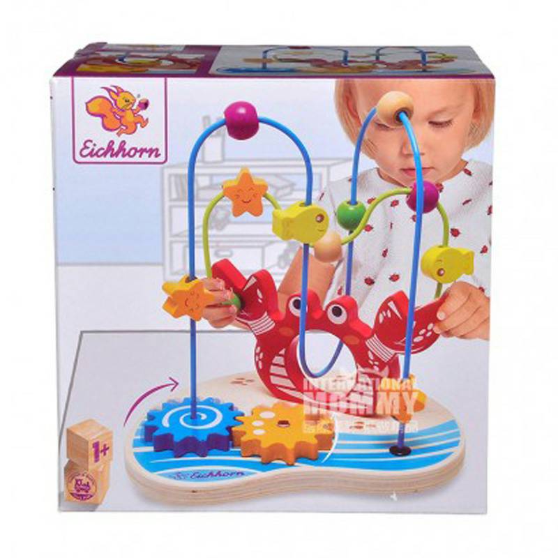 Eichhorn German Baby Crab Bead Toy Versi Luar Negeri