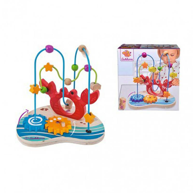 Eichhorn German Baby Crab Bead Toy Versi Luar Negeri