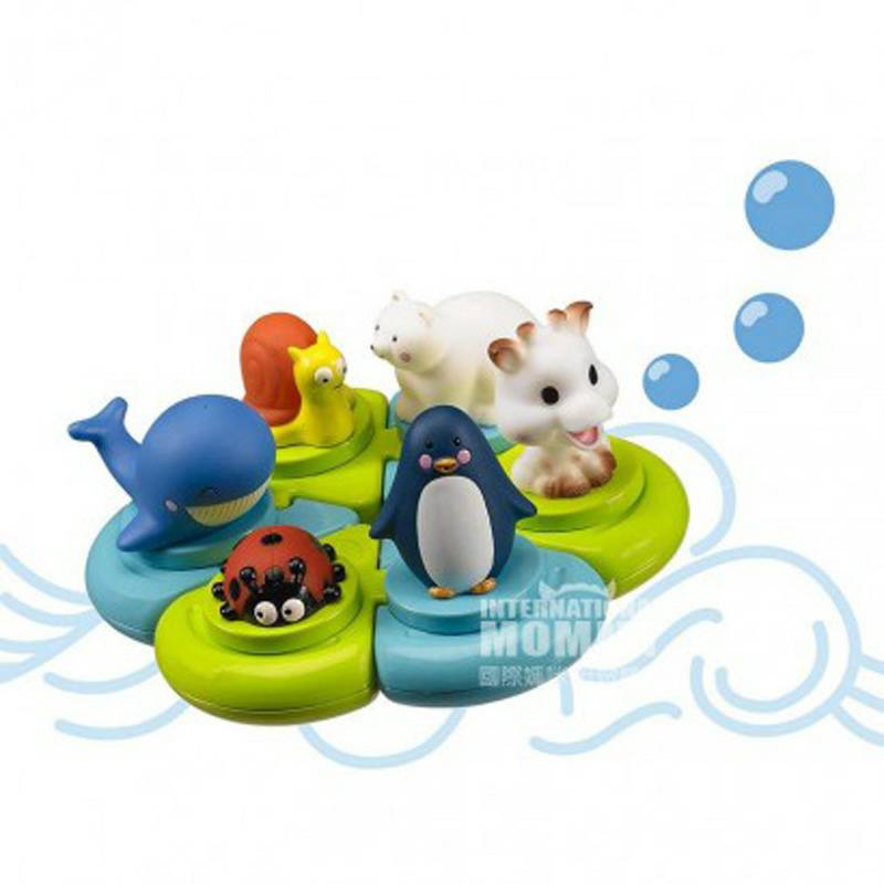 Vulli Sophie boneka binatang Prancis Baby bath pemaksaan versi luar negeri