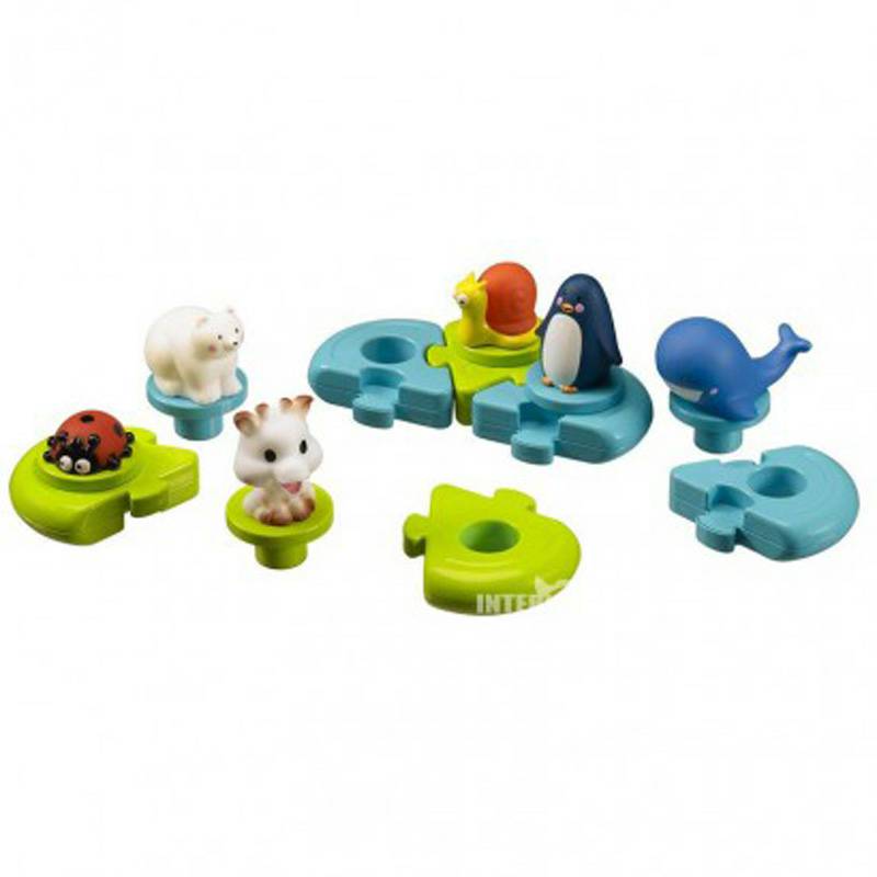 Vulli Sophie boneka binatang Prancis Baby bath pemaksaan versi luar negeri