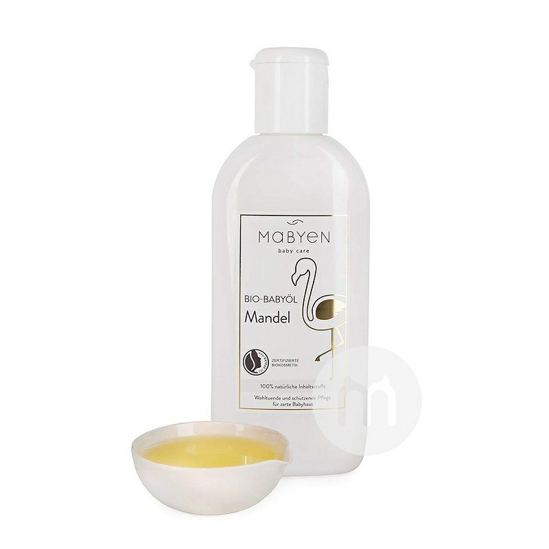 Mabyen Jerman Mabyen Bayi Anak Organik Almond Minyak Pijat Tubuh 200ml Versi Luar Negeri