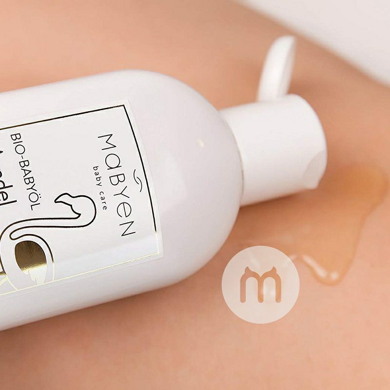 Mabyen Jerman Mabyen Bayi Anak Organik Almond Minyak Pijat Tubuh 200ml Versi Luar Negeri