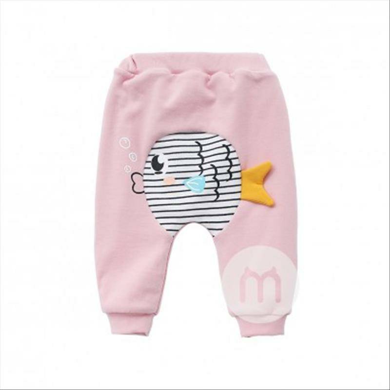 Verantwortung jantan dan betina bayi meludah ikan gelembung ditambah beludru celana PP besar biru tua