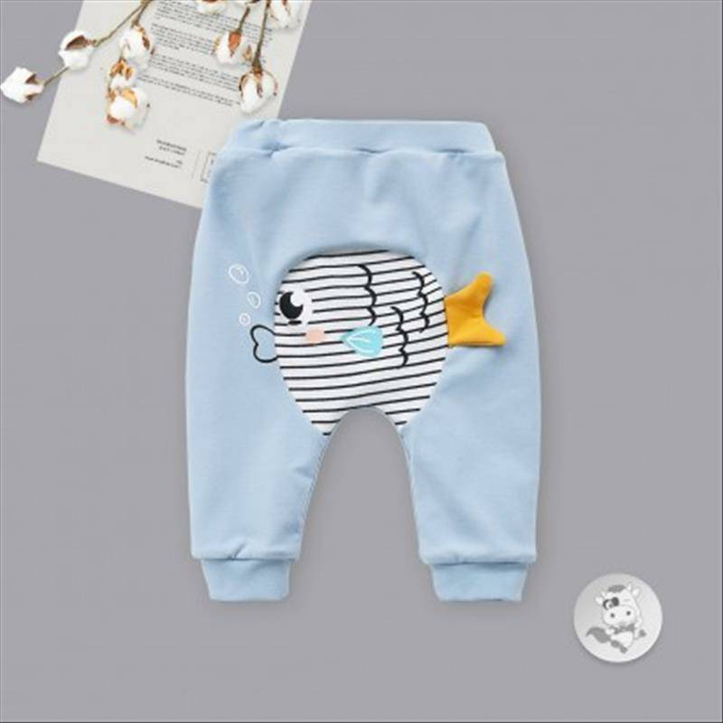 Verantwortung jantan dan betina bayi meludah ikan gelembung ditambah beludru celana PP besar biru tua