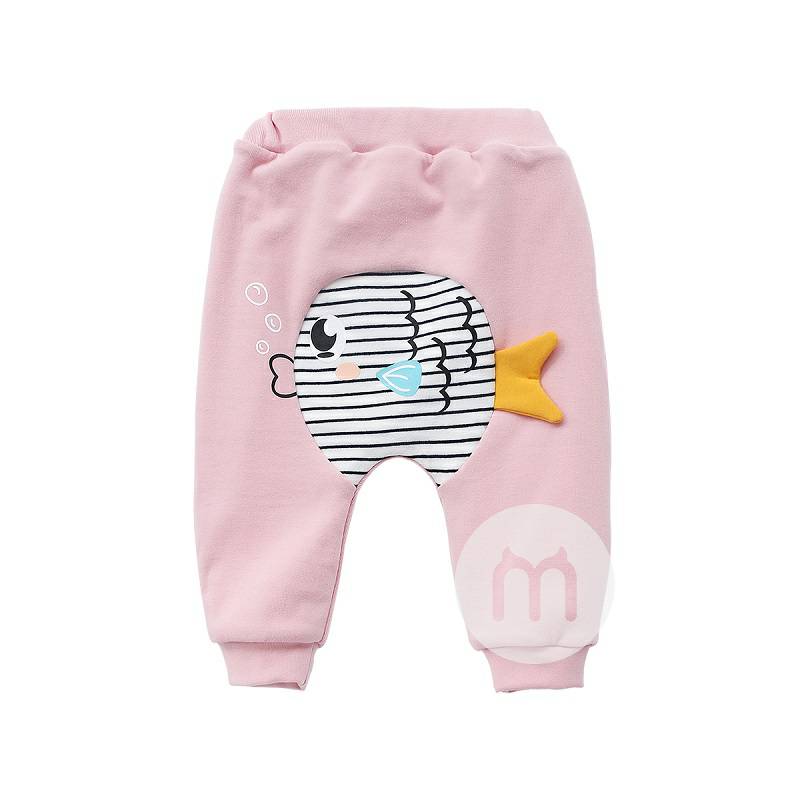 Verantwortung jantan dan betina bayi meludah ikan gelembung ditambah beludru celana PP besar biru